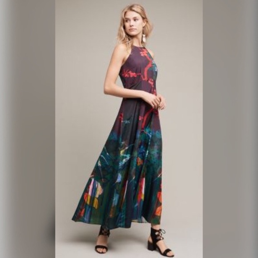 Moulinette Soeurs Anthropologie cadence maxi dress